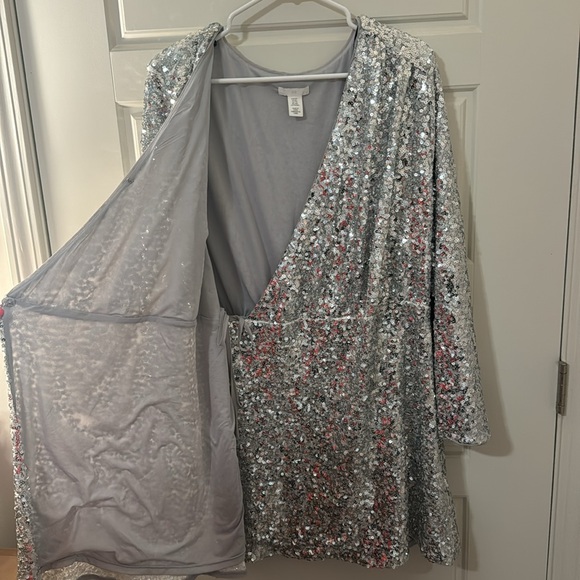 H&M Silver Sequin Dress - Picture 14 of 15